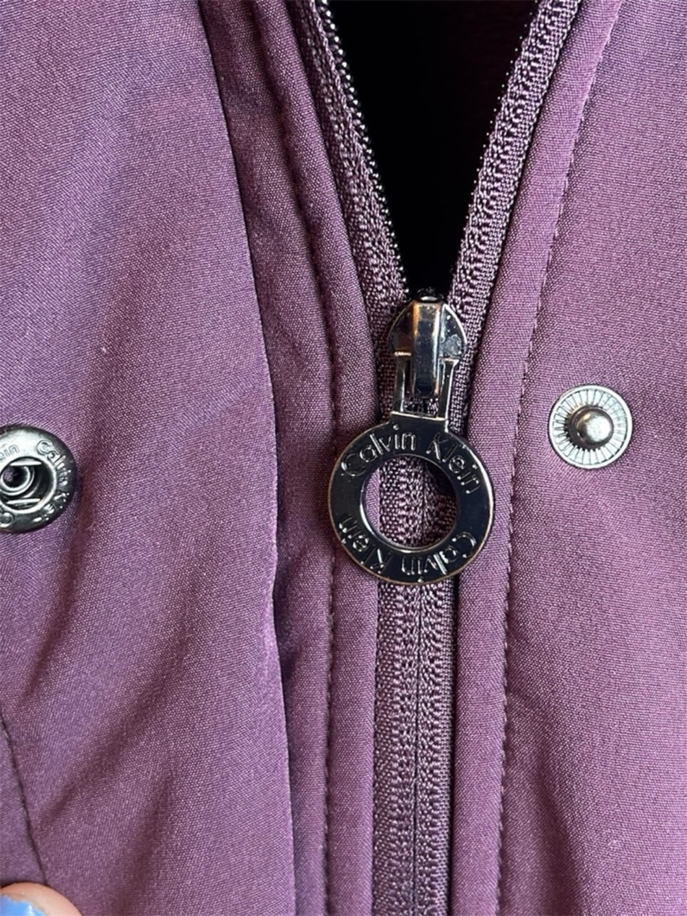 Calvin Klein Women’s Plum Water Wind Resistant Softshell Jacket Size XXL - Picture 3 of 5